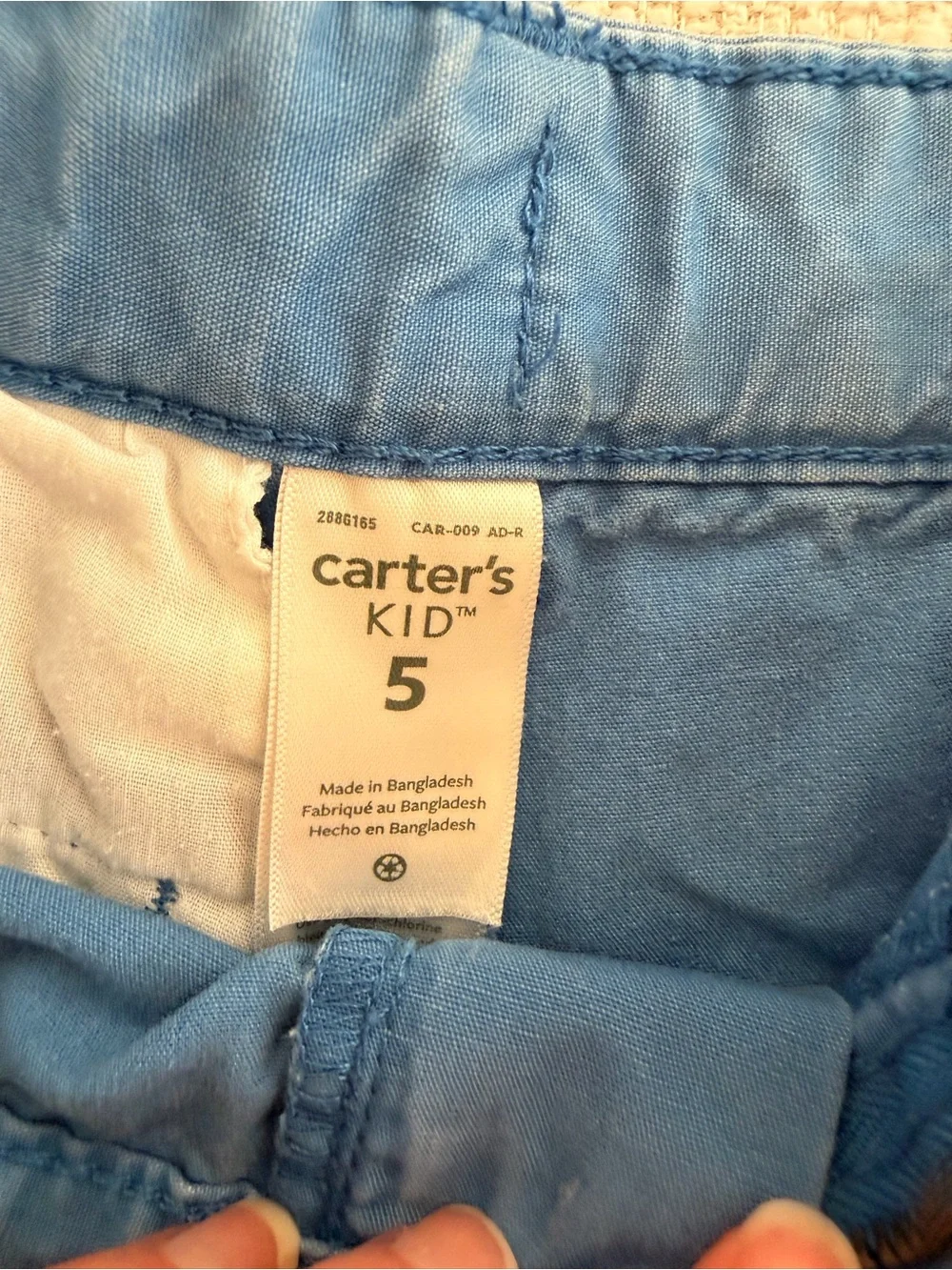 Carter's Slate Blue boy’s Flat-Front Cotton Shorts